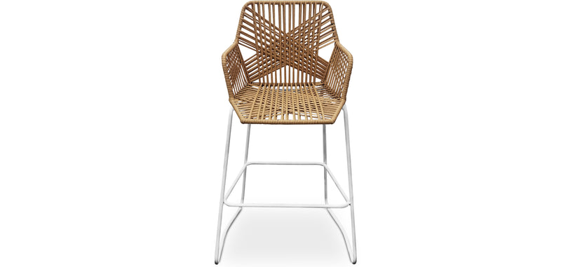 Bar Stool Design Boho Bali Rattan Synthetic 75cm - Tale - gallery 4