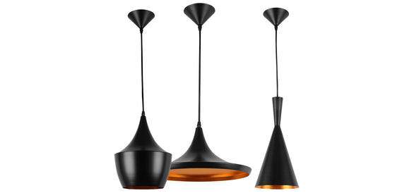 Pack of 3 Pendant Ceiling Lamps - Industrial Design - Extensive - gallery 1