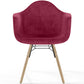 Velvet Dining Chair - Scandinavian Design and Wooden Legs - Nordika