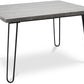 Table à manger rectangulaire - Style industriel - Bois et métal - 120cm - Hairpin