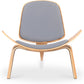 Designer armchair - Scandinavian armchair - Fabric upholstery - Lucy - gallery 1