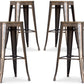 Pack of 4 bar stools - Industrial design - 76cm - Stylix