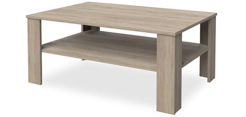 Mesa de centro retangular Ragna de estilo escandinavo - Madeira