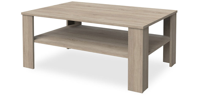 Mesa de centro retangular Ragna de estilo escandinavo - Madeira