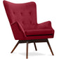 Sillón Jensen de estilo escandinavo - Terciopelo