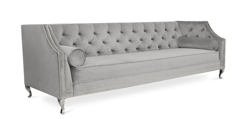 Sofa Bernie w stylu vintage Chesterfield - aksamit