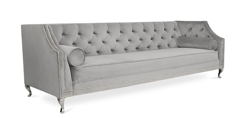 Sofá de estilo vintage Chesterfield Bernie - Veludo