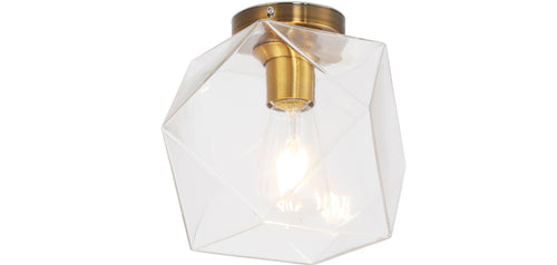 Lampe de plafond en cristal - Monture encastrée design rétro - Avo
