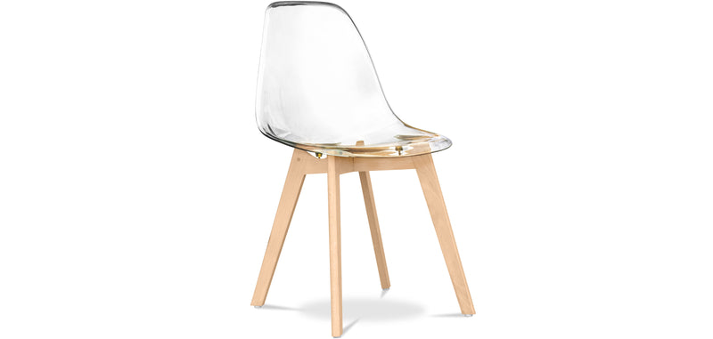 Chaise de salle à manger transparente - Style scandinave - Lucy