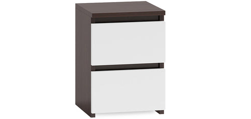 Mesa de cabeceira Njal com 2 gavetas - Madeira