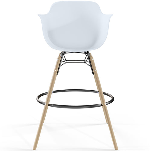 Bar Stool - Scandinavian Design - Wooden Legs - Nordika