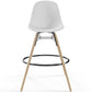 Bar Stool - Scandinavian Design - Wooden Legs - Pack of 4 - Skögur