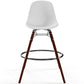 Dining Stools - Scandinavian Design - Dark Wood Legs - Pack of 4 - Skögur
