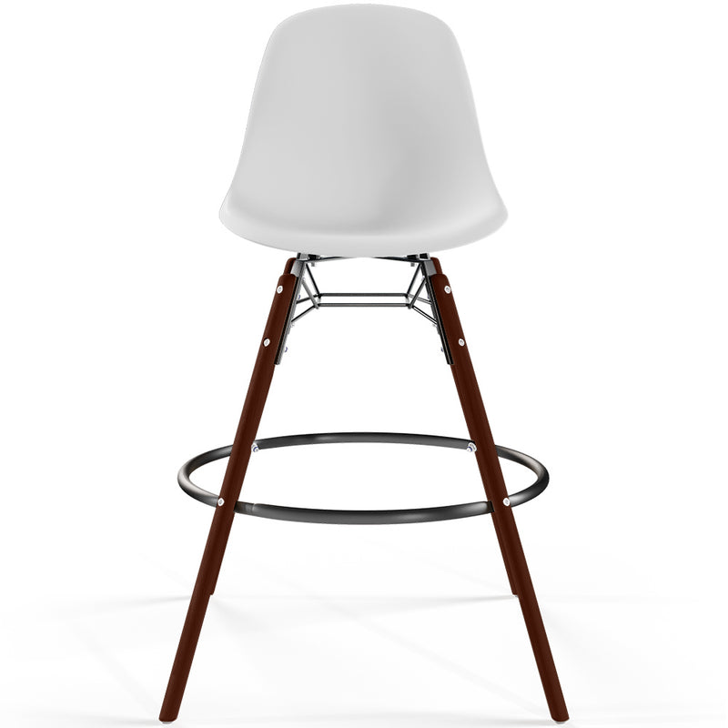 Dining Stools - Scandinavian Design - Dark Wood Legs - Pack of 4 - Skögur