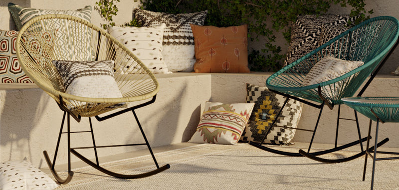 Chaise d'extérieur - Chaise à bascule de jardin - Acapulco