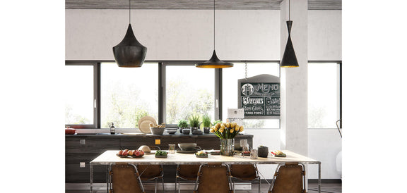 Pack of 3 Pendant Ceiling Lamps - Industrial Design - Extensive - gallery 11
