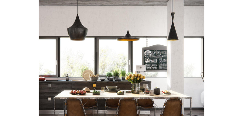 Pack of 3 Pendant Ceiling Lamps - Industrial Design - Extensive - gallery 11