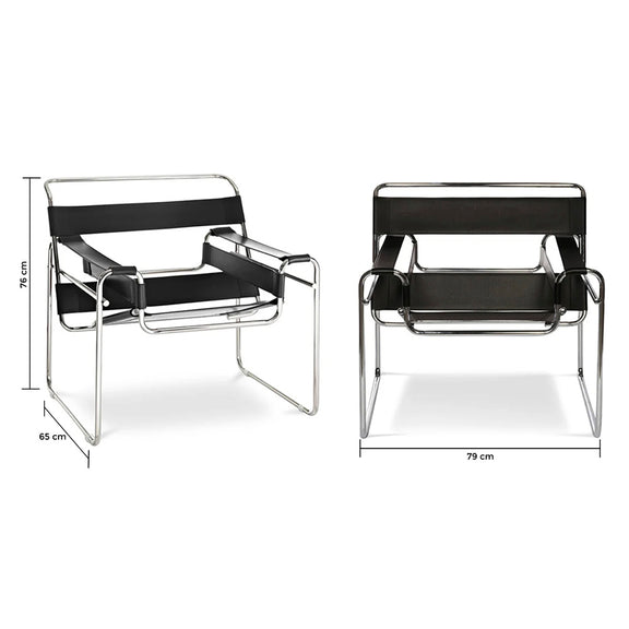 Lounge Chair - Leatherette & Metal - Ivan - gallery 5
