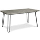 Table à manger rectangulaire - Style industriel - Bois et métal - 150cm - Hairpin
