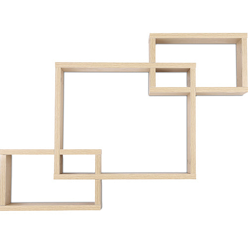 Wooden Wall Shelf - Box Design - Boxes