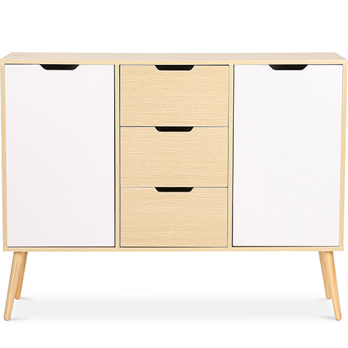 Buffet en Bois - Design Scandinave - 3 tiroirs - Roger