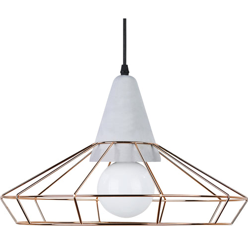 Lampe de plafond de style rétro - Lampe suspendue en métal et béton - Giotto