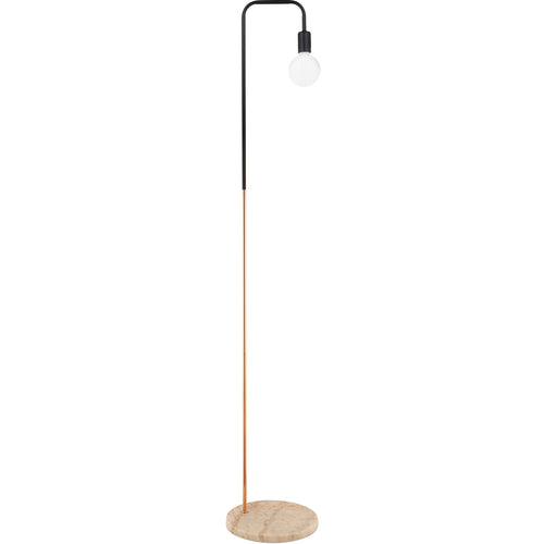 Lampa podłogowa z marmurową podstawą - lampa do salonu - Carlo