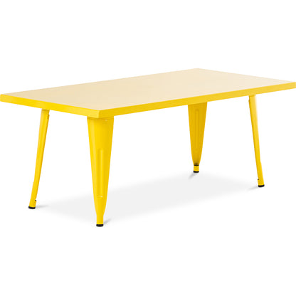 Table rectangulaire pour enfants - Design industriel - 120cm - Stylix