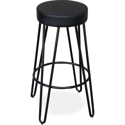 Taboret Okrągły - Design Industrialny - 80 cm - Elan