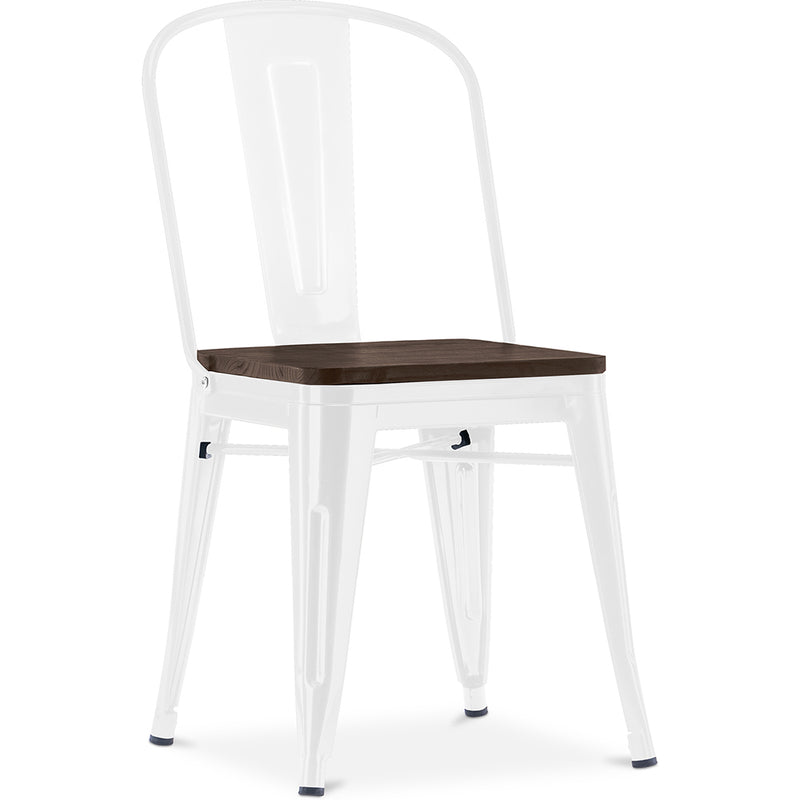 Esszimmerstuhl - Industrielles Design - Holz und Stahl - Stylix