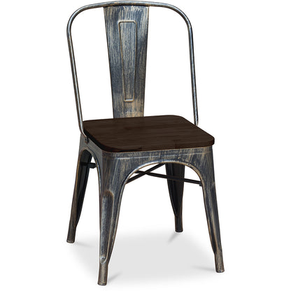 Dining chair - Industrial design - Wood and steel - Stylix