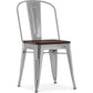Dining chair - Industrial design - Wood and steel - Stylix