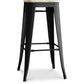 Bar Stool - Industrial Design - Steel & Wood - 76cm - Stylix