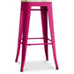 Bar Stool - Industrial Design - Steel & Wood - 76cm - Stylix