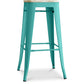Bar Stool - Industrial Design - Steel & Wood - 76cm - Stylix
