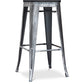 Barstol - Industriell Design - Tre & Metall - 76cm - Stylix