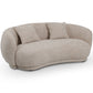 Curved Contemporary Style Design Sofa Upholstered in Chenille - 3 Seater - Curvy - gallery 4