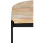 Industrial stool in metal and wood 60cm - Lia
