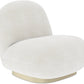 Bouclé fabric upholstered armchair - Larry - gallery 6