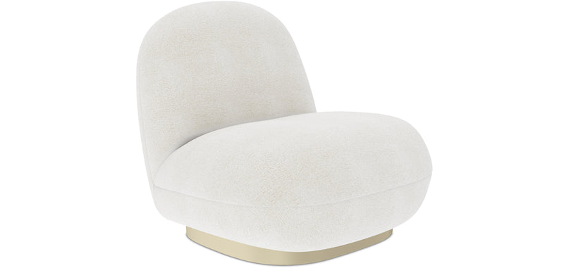 Bouclé fabric upholstered armchair - Larry - gallery 6
