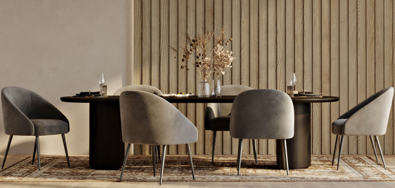 Fauteuil design - Revêtu de velours - Wasda