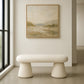 Modern Style Bench Upholstered In Bouclé Fabric - Kurt