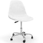 Office Chair Swivel with Wheels – Velvet Upholstery – Steel Legs - Denisse