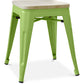 Banco Design Industrial - Madeira & Metal - 45cm - Stylix