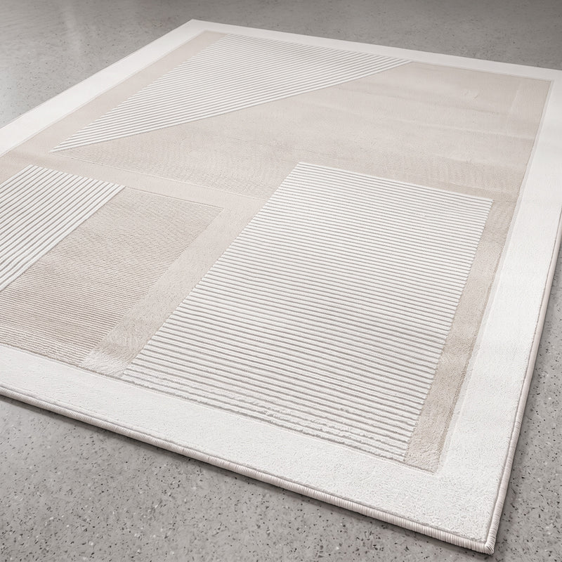 Tappeto grande dal design contemporaneo e moderno - Beige (290x200 cm) - Terna