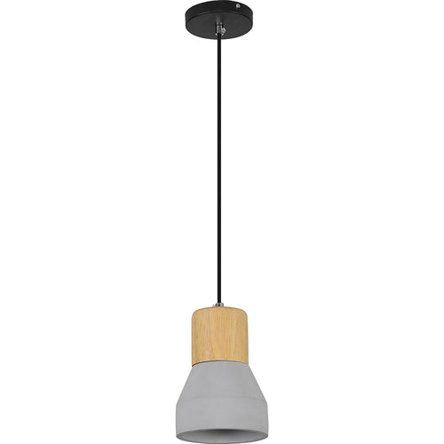 Lampe de plafond en bois et béton - Lampe suspendue design scandinave - Minnie