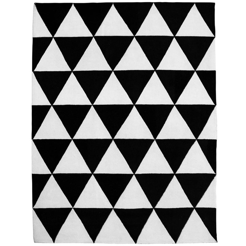Vloerkleed met driehoekendesign - wol - Triangles