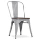 Spisestuestol - Industriell design - Tre og stål - Ny utgave - Stylix