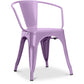 Chaise de salle à manger avec accoudoirs - Acier - Nouvelle édition - Stylix