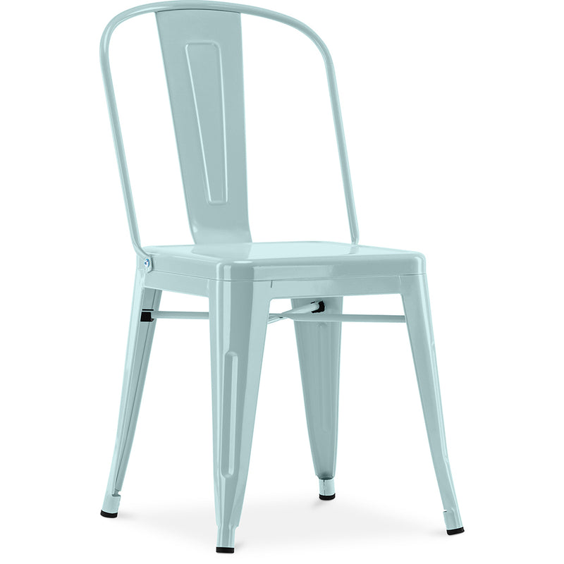 Esszimmerstuhl aus Stahl - Industriedesign - Neue Ausgabe - Stylix